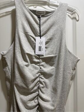 WeWoreWhat Light Heather Gray body suit XXL